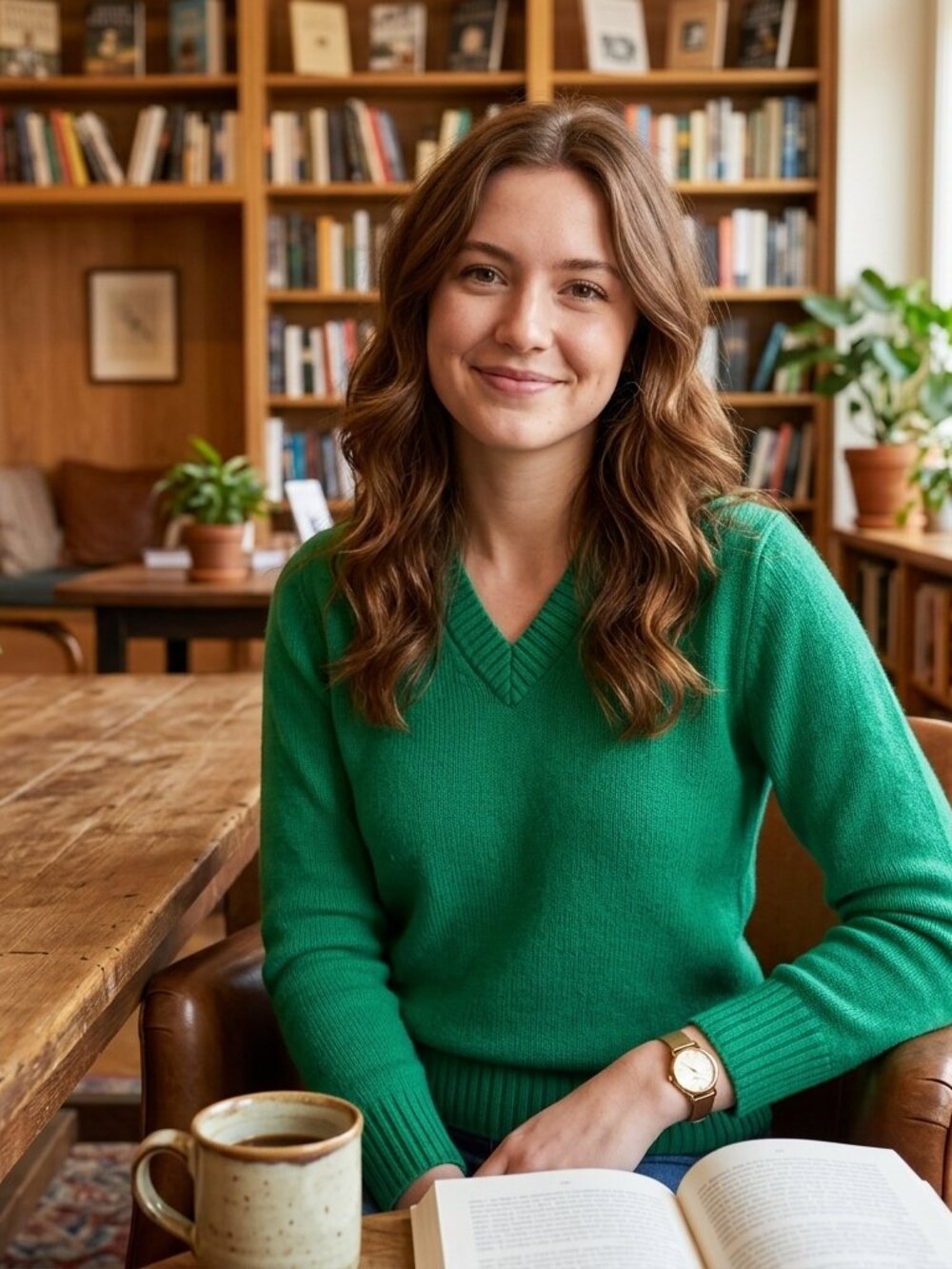 Emerald Green Sweater Made in the USA